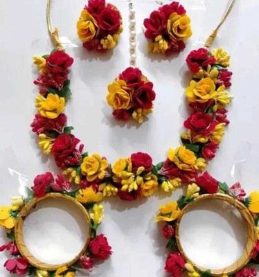 Brijsun Metal, Crystal, Alloy Rose Gold Jewellery Set(Pack of 1)