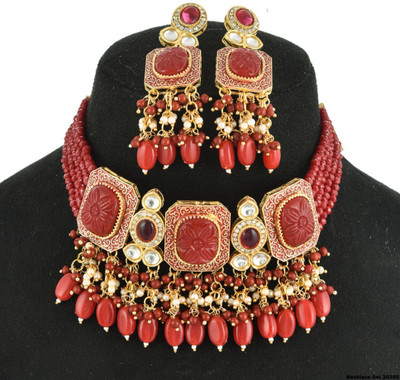 GEODE DELIGHT Copper Gold-plated Multicolor Jewellery Set(Pack of 4)