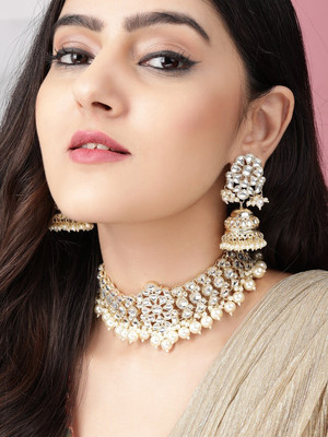 RUBANS Alloy Gold-plated Gold Jewellery Set(Pack of 1)