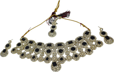 Dmc Alloy Silver, Black, Gold Jewellery Set(Pack of 1)