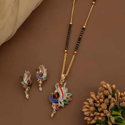 CLONEO Alloy Gold-plated Multicolor Jewellery Set(Pack of 1)