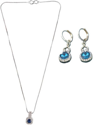 SKG Fashions Stone Blue, Blue Jewellery Set(Pack of 1)