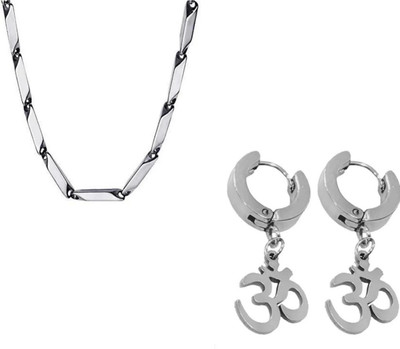 house of common Alloy, Stainless Steel Sterling Silver Silver Jewellery Set(Pack of 2)