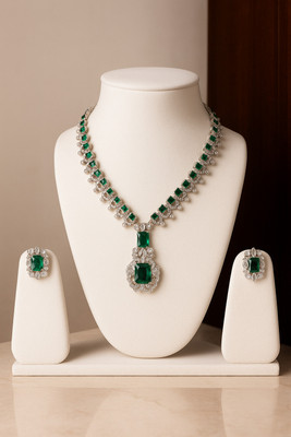 Priyanka JWELS Alloy Green Jewellery Set(Pack of 1)