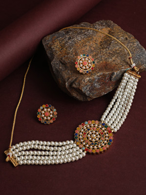 ANOUK Brass Gold-plated Multicolor Jewellery Set(Pack of 1)