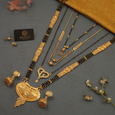 brado jewellery Brass Gold-plated Gold Jewellery Set(Pack of 1)