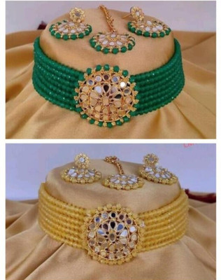 MAYRA TRADING Alloy Gold-plated Multicolor Jewellery Set(Pack of 3)