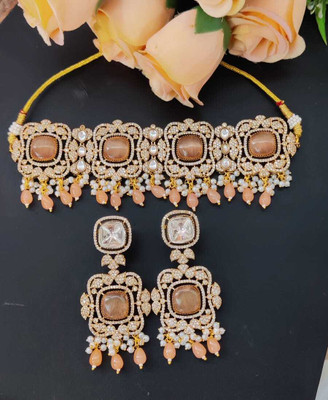 TJC Brass Multicolor Jewellery Set(Pack of 3)