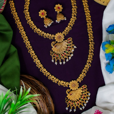 Nagneshi Art Alloy Gold-plated Multicolor Jewellery Set(Pack of 4)