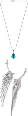 Gauri Fashions Stone Blue, Silver Jewellery Set(Pack of 1)