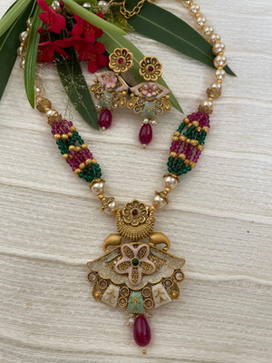 Param Creations Copper, Alloy Gold-plated Gold, Multicolor Jewellery Set(Pack of 3)