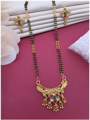 Springal Brass, Copper, Alloy Gold-plated, Brass Gold Jewellery Set(Pack of 2)