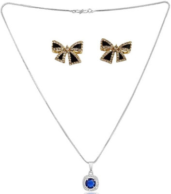 SRK Fashions Alloy Blue, Black Jewellery Set(Pack of 1)