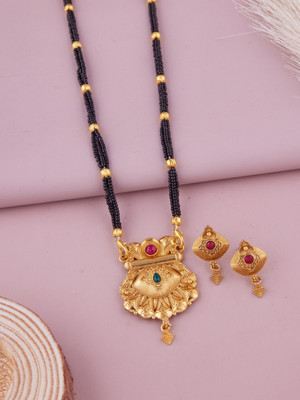 house of common Brass Gold-plated Gold Jewellery Set(Pack of 1)