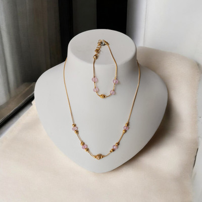 RDH Jewellery Stainless Steel Gold-plated Gold, Black Jewellery Set(Pack of 2)