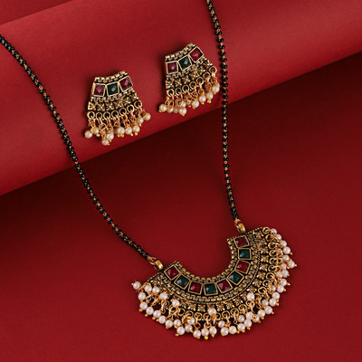 Bhagya Lakshmi Alloy Multicolor Jewellery Set(Pack of 3)