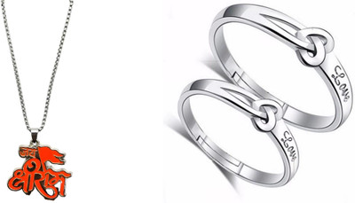 ruby collection Alloy Silver, Silver Jewellery Set(Pack of 2)