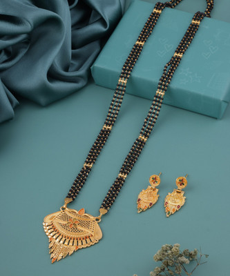 house of common Brass Gold-plated Gold Jewellery Set(Pack of 1)