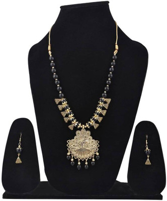 Gauri FashionHub Alloy Black Jewellery Set(Pack of 1)