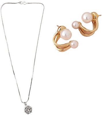 SRK Fashions Alloy Silver, Gold Jewellery Set(Pack of 1)