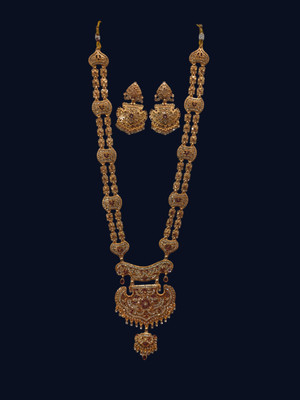 ora collection Brass Gold-plated Gold Jewellery Set(Pack of 1)