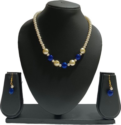 UTTARAI Alloy Blue, White Jewellery Set(Pack of 3)