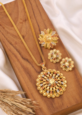 evashoppy Alloy Gold-plated Multicolor Jewellery Set(Pack of 1)