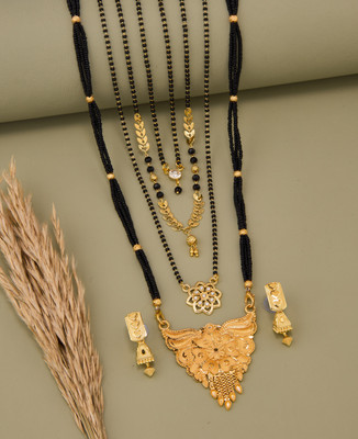 TheSanga Brass Gold-plated Gold Jewellery Set(Pack of 1)