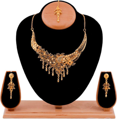 YUGAL Alloy Gold-plated Gold Jewellery Set(Pack of 1)