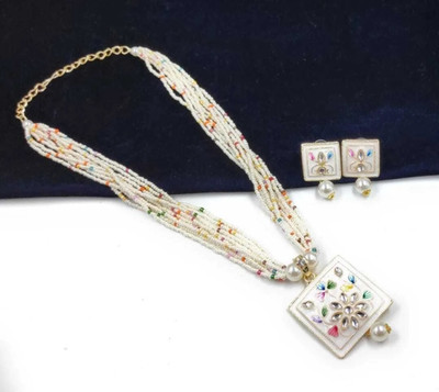 ZMS Alloy Gold-plated Multicolor Jewellery Set(Pack of 1)