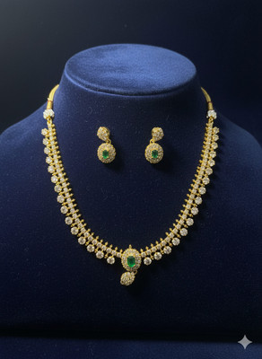 sr pro Alloy Gold-plated Gold Jewellery Set(Pack of 1)