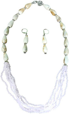 PRIDE SALES Crystal White Jewellery Set(Pack of 1)