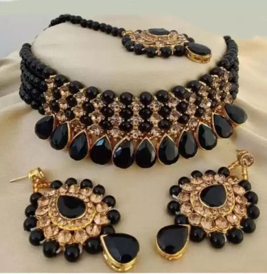 JMBW INTERNATIONAL Alloy Black Jewellery Set(Pack of 1)