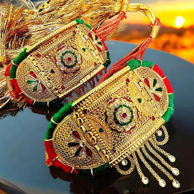 RAJASTHANI GAHANA Alloy Gold-plated Multicolor Jewellery Set(Pack of 2)