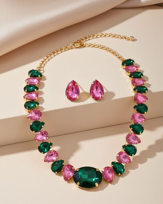 Orangenysha Alloy Gold-plated Multicolor Jewellery Set(Pack of 3)