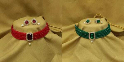 house of common Alloy Green Jewellery Set(Pack of 1)