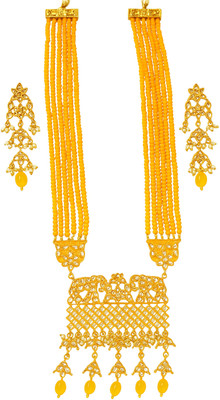 ILAIBRA Brass Gold-plated Yellow Jewellery Set(Pack of 1)