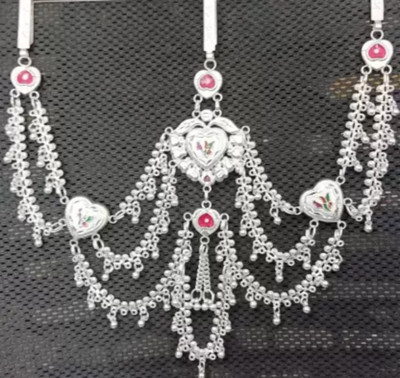 VISITART JEWLLERY Alloy Silver Jewellery Set(Pack of 1)