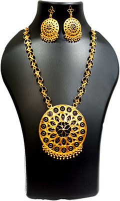 shree balaji gold Metal, Brass, Copper Black Jewellery Set(Pack of 1)