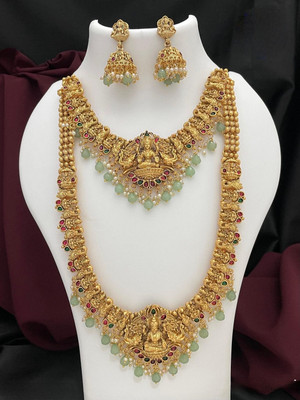 FALLALERY Alloy Gold-plated Gold Jewellery Set(Pack of 1)