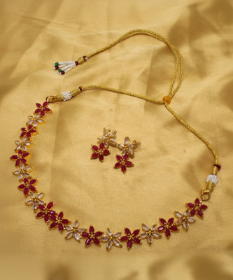 Shining Angel Copper Silver Pink Jewellery Set(Pack of 3)