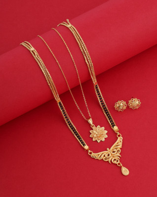 Vraj india Metal Gold-plated Gold Jewellery Set(Pack of 1)