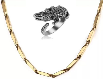 house of common Brass, Alloy, Stainless Steel Sterling Silver, Gold-plated Silver, Gold Jewellery Set(Pack of 2)