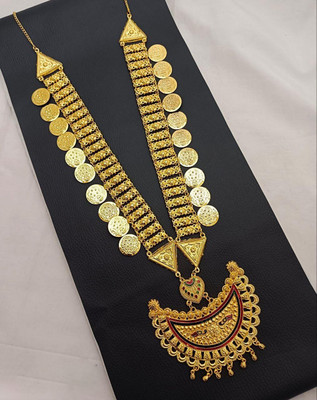 Sk Imitation Brass, Alloy Gold-plated Gold Jewellery Set(Pack of 1)