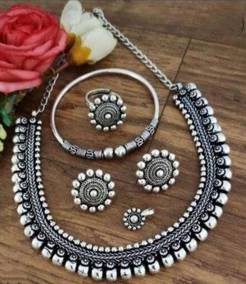 MilanAarts Oxidised Silver Silver Silver Jewellery Set(Pack of 1)