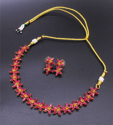 Shining Angel Copper Silver Pink Jewellery Set(Pack of 3)