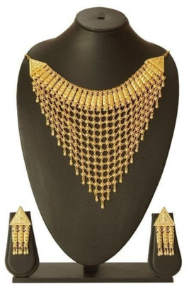 Princy Enterprise Alloy Gold-plated Gold Jewellery Set(Pack of 1)