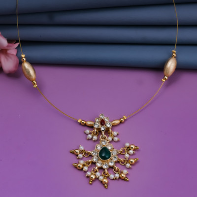 VISITART JEWELLERY Alloy Gold-plated Multicolor Jewellery Set(Pack of 1)