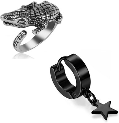 house of common Copper Copper Black, Silver Jewellery Set(Pack of 2)