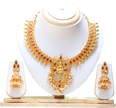 Swarajshop Alloy Gold-plated Gold Jewellery Set(Pack of 1)